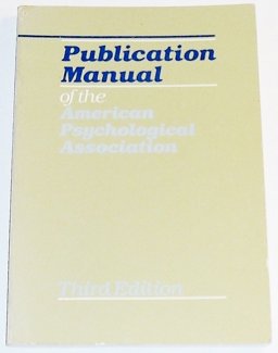 Publication Manual of the American Psychological Association