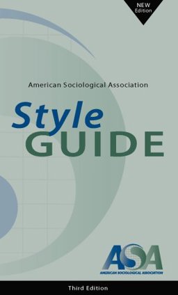 AMERICAN SOCIOLOGICAL ASSN.STY 3rd 9780912764306 Front Cover
