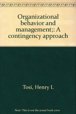 Organizational Behavior and Management