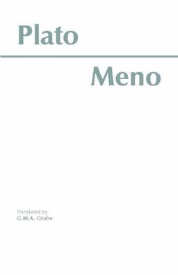 Plato Meno 2nd 9780915144242 Front Cover