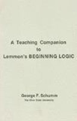 Companion to Lemmon's Beginning Logic  9780915144655 Front Cover