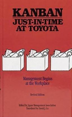 Kanban Just-In Time at Toyota Management Begins at the Workplace  9780915299485 Front Cover