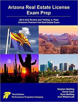 Arizona Real Estate License Exam Prep All-In-One Review and Testing to Pass Arizona's Pearson Vue Exam  9780915777259 Front Cover