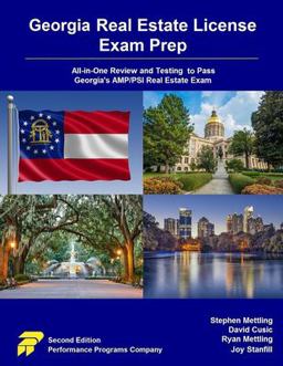 Georgia Real Estate License Exam Prep All-In-One Review and Testing to Pass Georgia's AMP/PSI Real Estate Exam  9780915777389 Front Cover