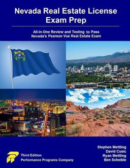 Nevada Real Estate License Exam Prep All-In-One Review and Testing to Pass Nevada's Pearson Vue Real Estate Exam  9780915777402 Front Cover