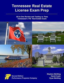 Tennessee Real Estate License Exam Prep All-In-One Review and Testing to Pass Tennessee's PSI Real Estate Exam  9780915777433 Front Cover