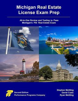 Michigan Real Estate License Exam Prep All-In-One Review and Testing to Pass Michigan's PSI Real Estate Exam 2nd 9780915777501 Front Cover