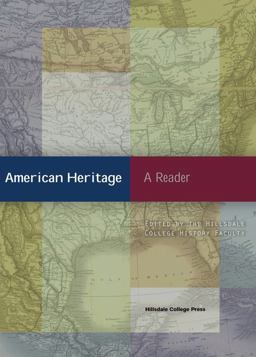 American Heritage A Reader  9780916308285 Front Cover