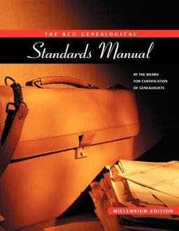 Genealogy Standards Millenium Edition  9780916489922 Front Cover