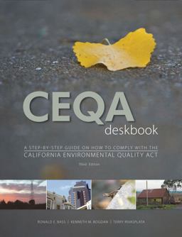 CEQA Deskbok A Step-By-Step Guide on How to Comply with CEQA 3rd 9780923956486 Front Cover