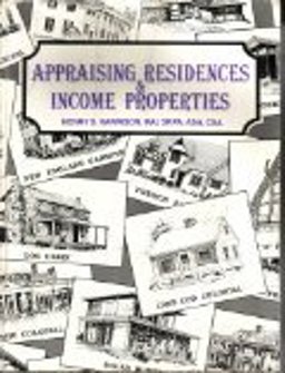 Appraising Residences and Income Properties  9780927054003 Front Cover