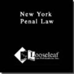 Penal Law of New York State  9780930137021 Front Cover
