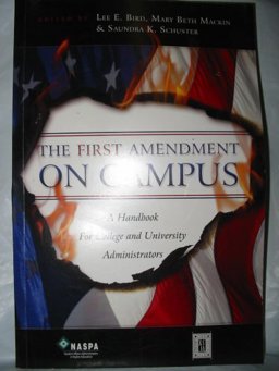 First Amendment on Campus A Handbook for College and University Administrators  9780931654466 Front Cover