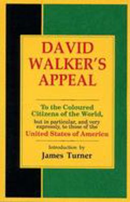 David Walker's Appeal  9780933121386 Front Cover
