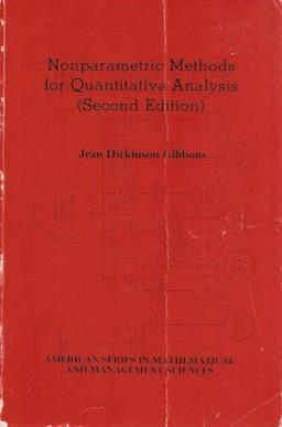 Nonparametric Methods for Quantitative Analysis 2nd 1985 9780935950090 Front Cover