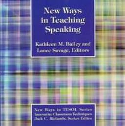New Ways in Teaching Speaking  9780939791545 Front Cover