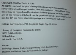 Becoming a Master Student Becoming a Master Student