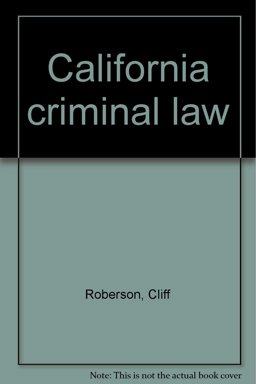 Criminal Law, California
