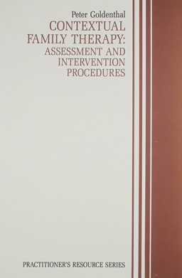Contextual Family Therapy Assessment and Intervention Procedures  9780943158792 Front Cover