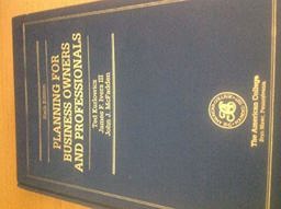 Planning for Business Owners and Professionals