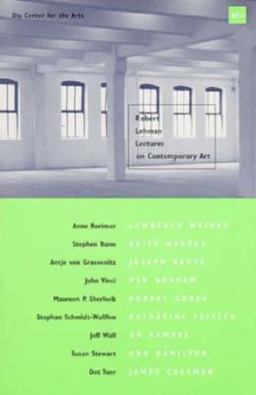 Robert Lehman Lectures on Contemporary Art