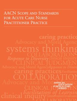 AACN Scope and Standards for Acute Care Nurse Practitioner Practice  9780945812005 Front Cover