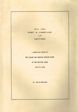 For the Port & Carriage of Letters