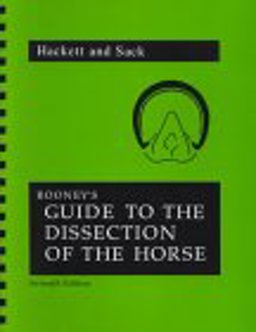Rooney's Guide To The Dissection Of The Horse  9780960115242 Front Cover
