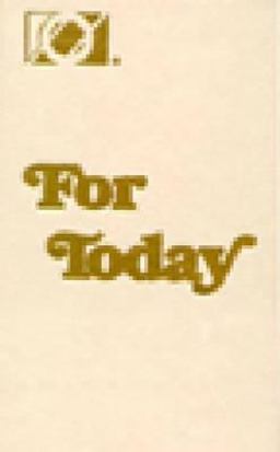 For Today  9780960989805 Front Cover