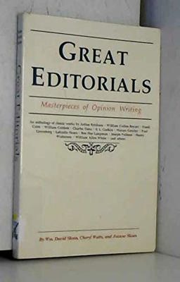 Great Editorials 1st 1991 9780963070005 Front Cover