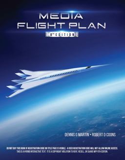 Media Flight Plan 8 A Hybrid, Interactive Text - Includes Online Software Simulation  9780963251503 Front Cover