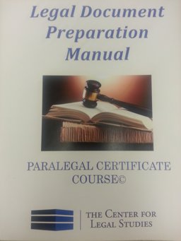 Legal Document Preparation Manual For the Paralegal Certificate Courseï¿½  9780963724847 Front Cover
