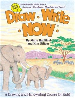 Draw Write Now Animals of the World: Grassland and Desert Animals  9780963930781 Front Cover