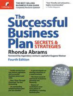 Successful Business Plan Secrets and Strategies 4th 9780966963564 Front Cover