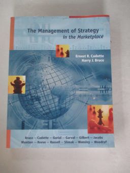 Management of Strategy in the Marketplace  9780977406494 Front Cover