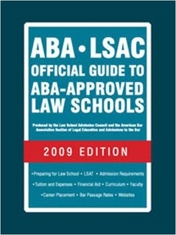 Aba-Lsac Official Guide to Aba-Approved Law Schools 2009  9780979305023 Front Cover