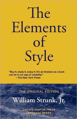 Elements of Style  9780979660740 Front Cover