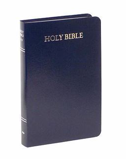 KJV Giant Print Bible Personal Size - Blue Imitation Leather