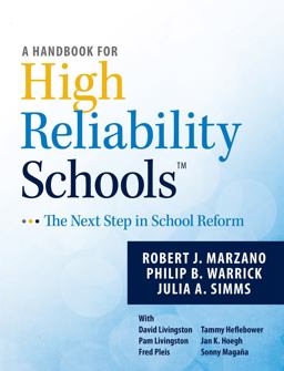 Handbook for High Reliability Schools The Next Step in School Reform  9780983351276 Front Cover