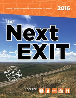 Next EXIT 2016 USA Interstate Highway Exit Directory  9780984692149 Front Cover