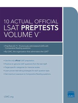 10 Actual, Official Lsat Preptests: Preptests 62 Through 71  9780986045516 Front Cover