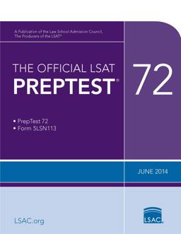 Official LSAT PrepTest 72 (June 2014 LSAT)  9780986045523 Front Cover