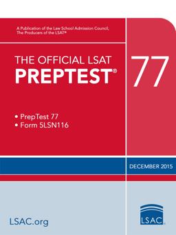 Official LSAT PrepTest 77 (Dec. 2015 LSAT)  9780986086236 Front Cover