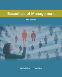 Essentials of Management--11th Ed  9780989701310 Front Cover
