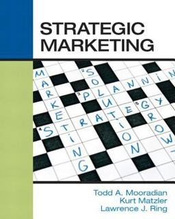 Strategic Marketing  9780990542704 Front Cover