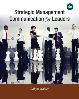 Strategic Management Communication for Leaders 4th Edition  9780999486122 Front Cover