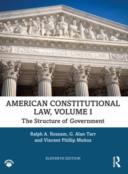 American Constitutional Law, Volume I
