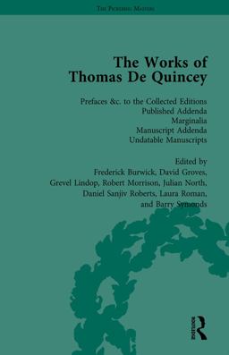 The Works of Thomas de Quincey, Part III Vol 20 The Works of Thomas de Quincey, Part III Vol 20