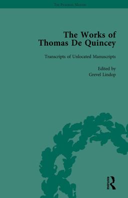 The Works of Thomas de Quincey, Part III Vol 21 The Works of Thomas de Quincey, Part III Vol 21