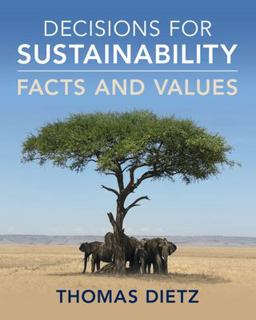 Decisions for Sustainability Facts and Values  9781009169424 Front Cover
